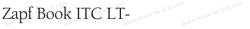 Zapf Book ITC LT字体转换